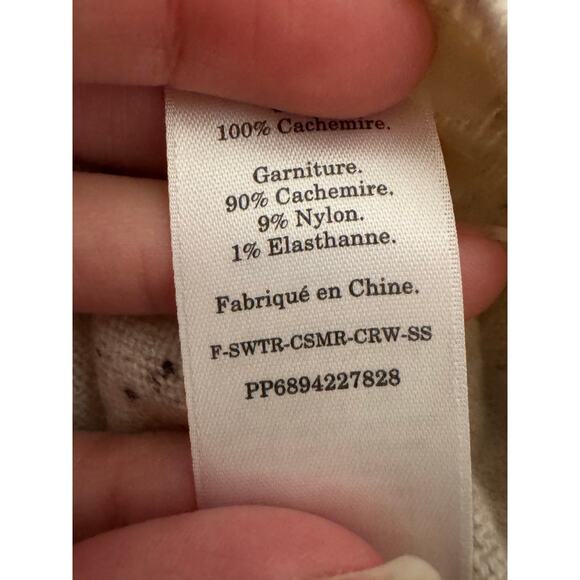 Everlane Women's The Cashmere Sweater Tee Short Sleeve Size Small - Picture 5 of 9